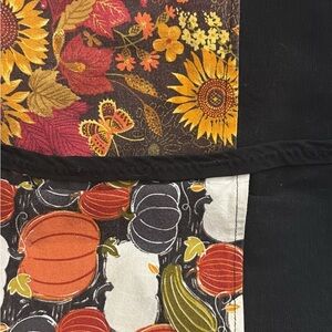 Floral and Pumpkin Patterned Fabric